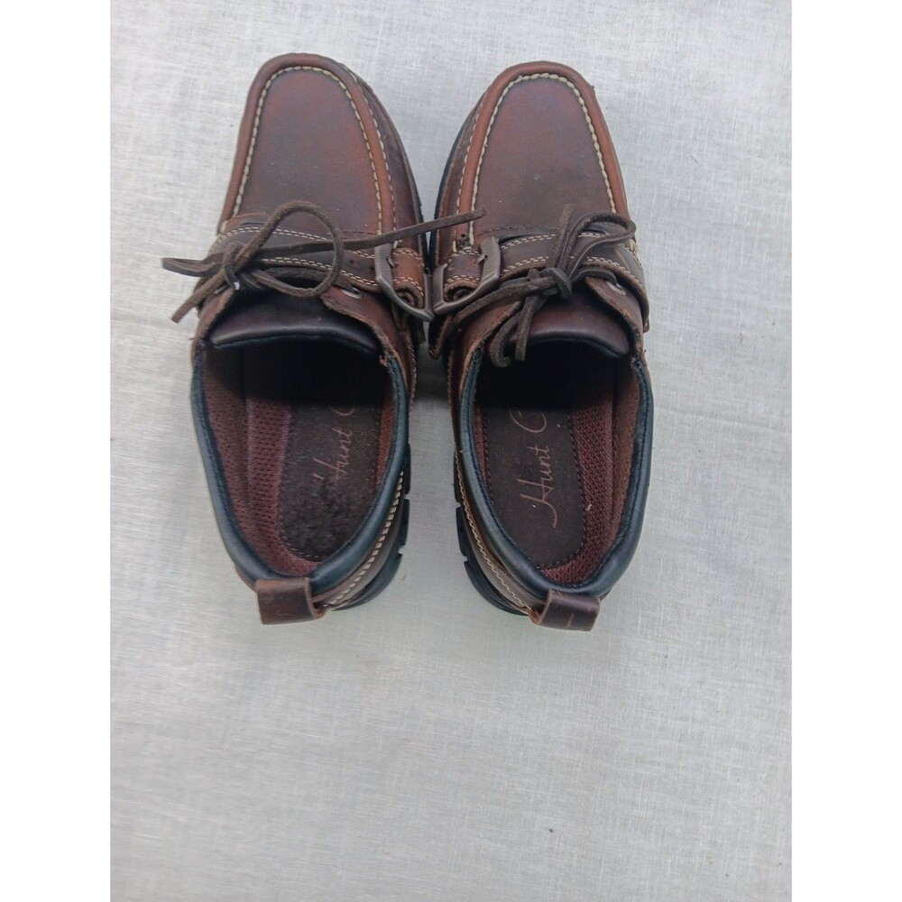 Hunt Club Women’s Size 6.5M Brown Leather Mary Jane Monk Strap Lace-Up Shoes New - Picture 5 of 7